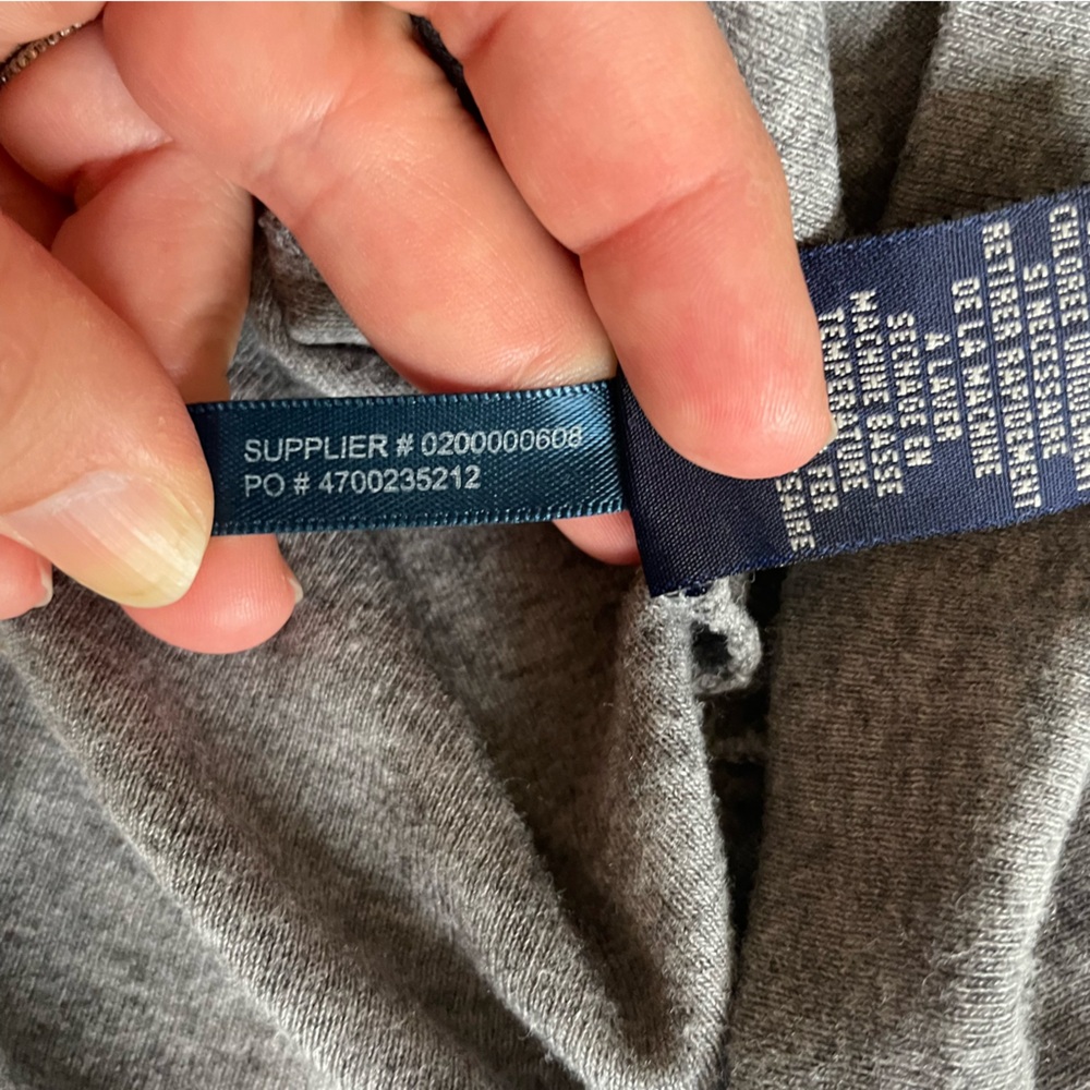 3 for $30 | Ralph Lauren Blue Label Gray V Neck Tee Shirt - Picture 10 of 10